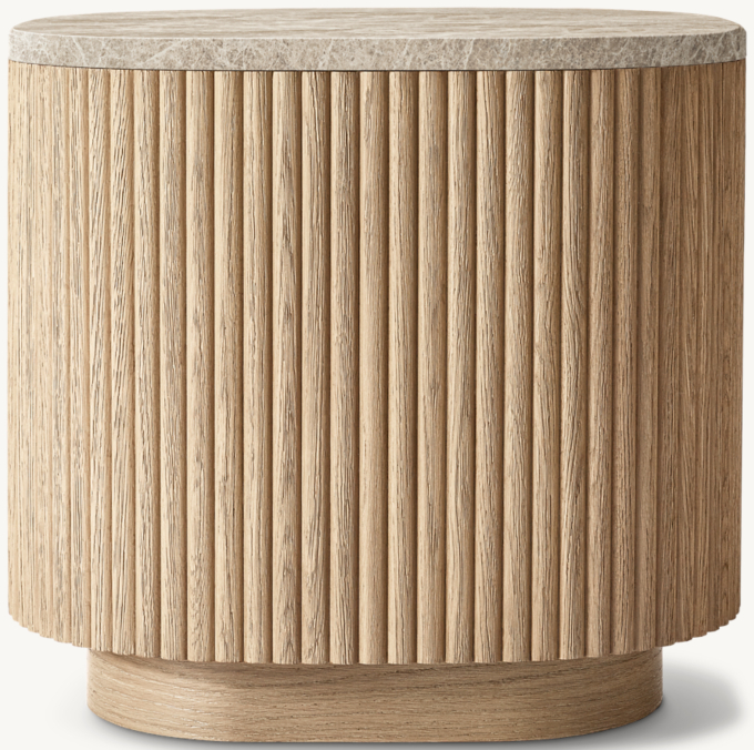 Mulholland Emperador Square Side Table 