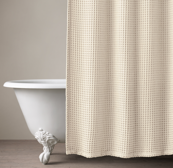 Waffle Weave Shower Curtain