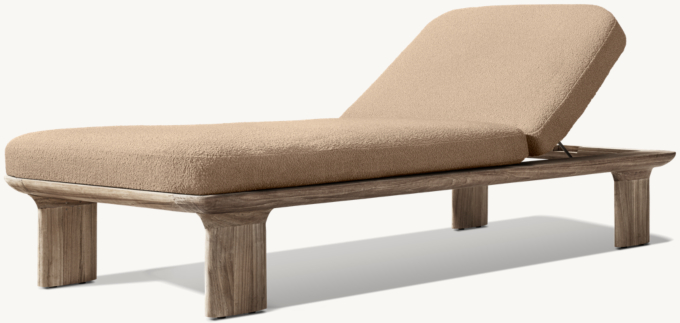 Dune Teak Adjustable Chaise