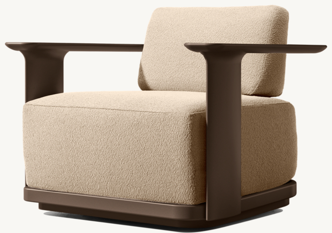 Dune Aluminum Swivel Lounge Chair