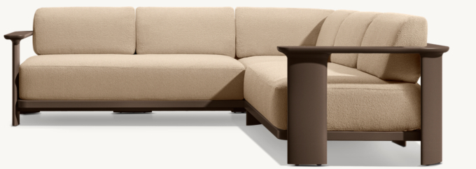 Dune Aluminum Right-Arm L-Sectional