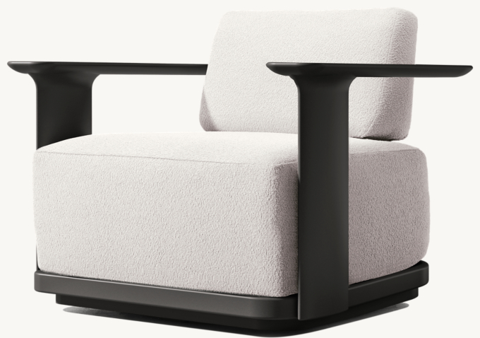 Dune Aluminum Swivel Lounge Chair