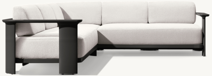 Dune Aluminum Left-Arm L-Sectional