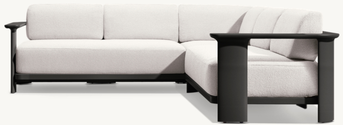 Dune Aluminum Right-Arm L-Sectional