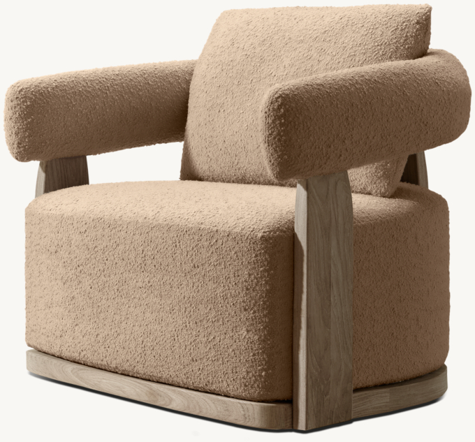 Kavala Teak Swivel Lounge Chair