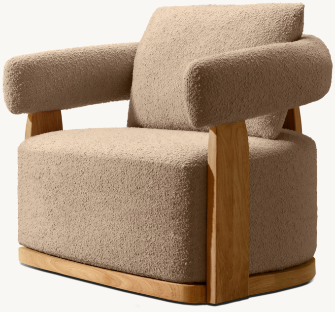 Kavala Teak Swivel Lounge Chair