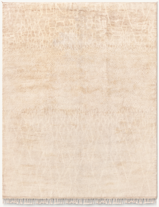 Overhead view of Issam Wool Rug - Made-To-Order - Round 