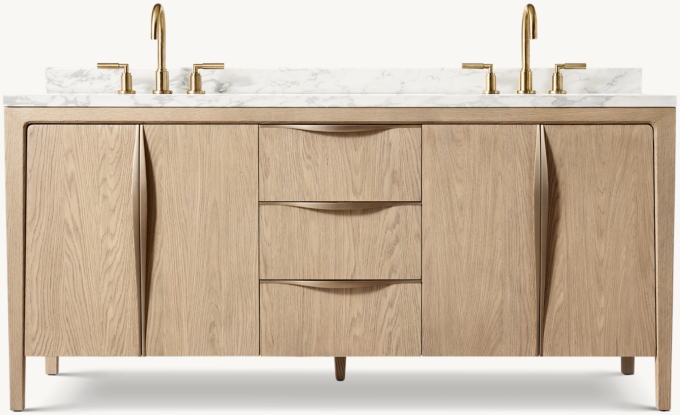 Gael Oak Double Vanity