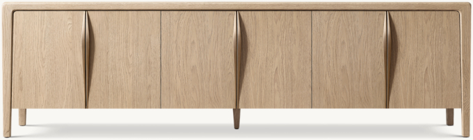 Gael Oak 6-door Media Console