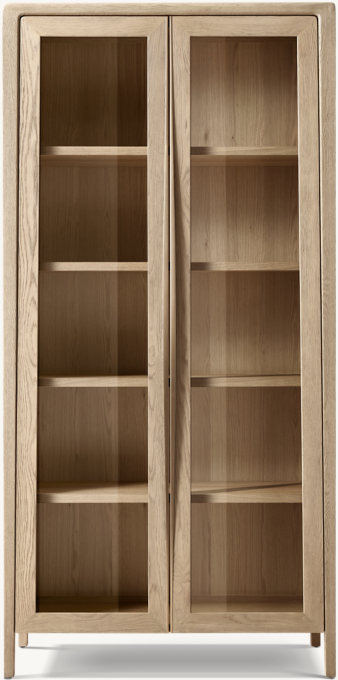 Gael Oak Glass Cabinet