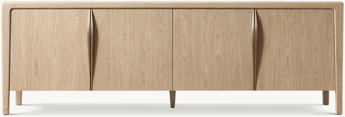 Gael Oak 4-door Media Console
