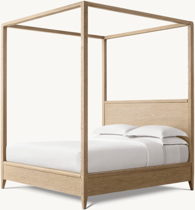 Gael Oak Canopy Bed