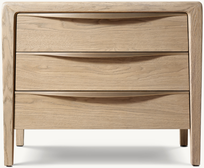 Gael Oak Closed Nightstand