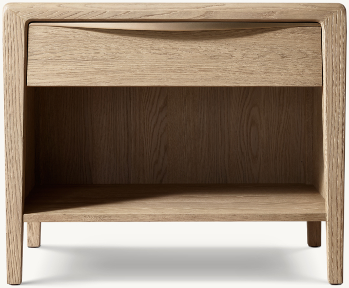 Gael Oak Open Nightstand