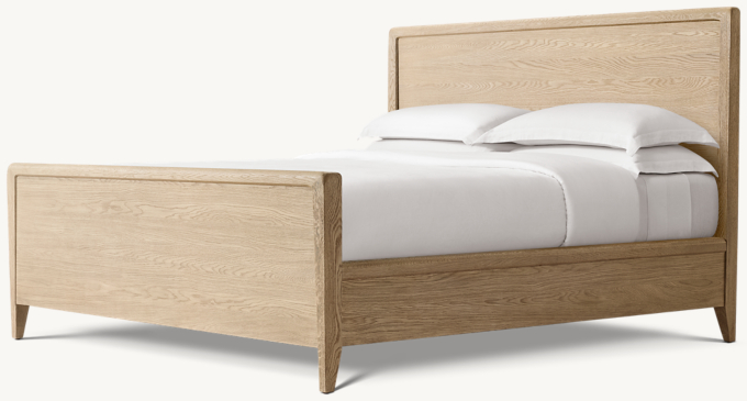 Gael Oak Panel Bed with Footboard