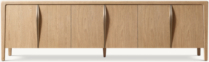 Gael Oak 6-door Media Console