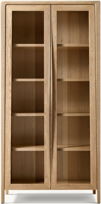 Gael Oak Glass Cabinet