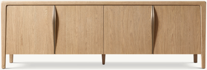 Gael Oak 4-door Media Console