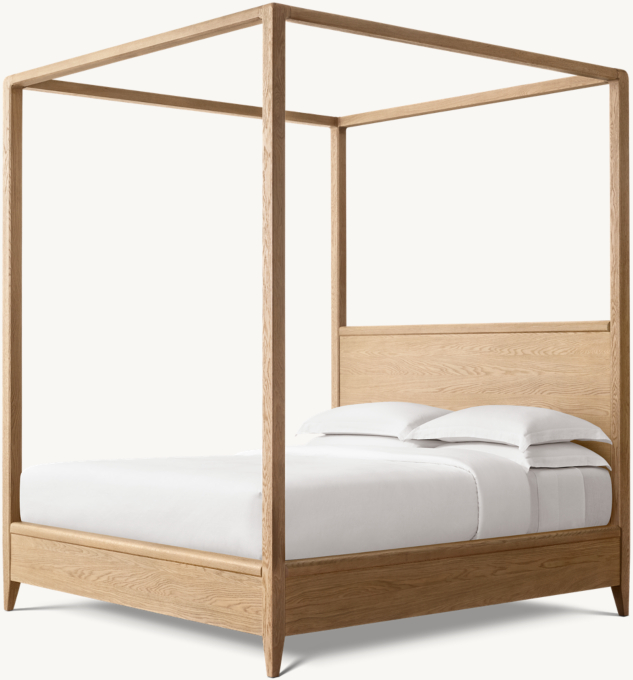 Gael Oak Canopy Bed