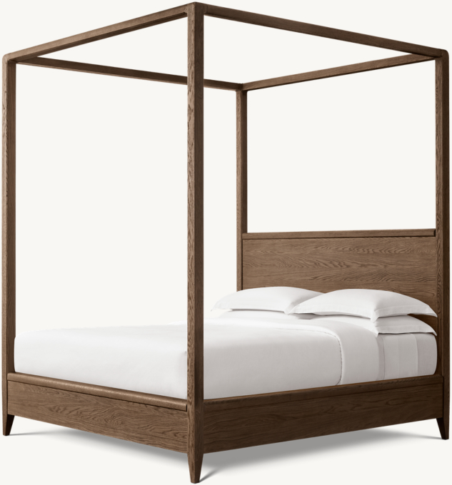 Gael Oak Canopy Bed