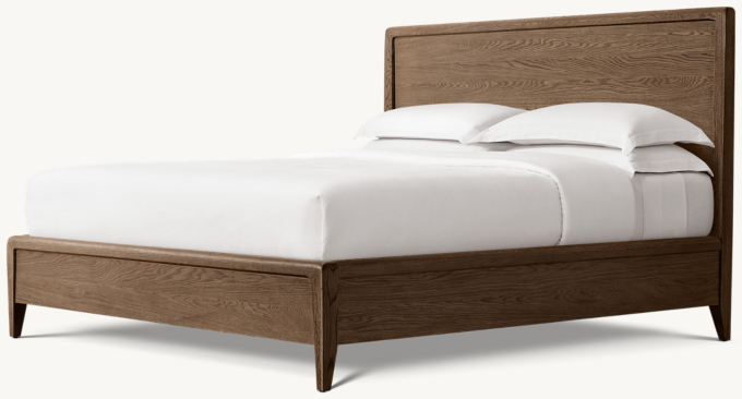 Gael Oak Panel Bed