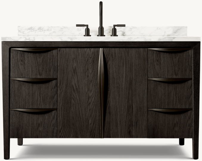 Gael Oak Single Extra-Wide Vanity