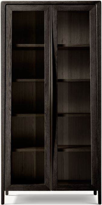 Gael Oak Glass Cabinet