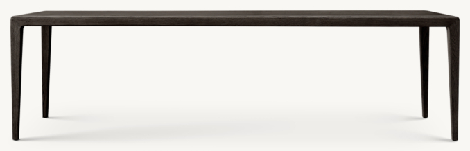 Front view of Gael Oak Rectangular Dining Table 