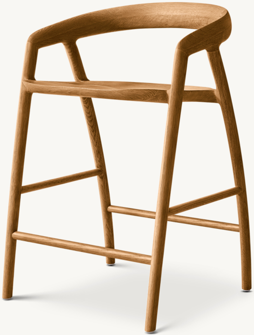 Three Quarter view of Luka Bar & Counter Stool
