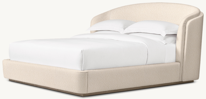 Three Quarter view of Celine Fabric Shelter Bed 