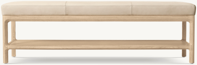 Padua Leather End-of-Bed Bench 