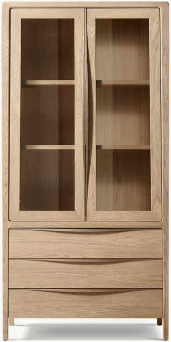 Gael Oak Sideboard & Hutch