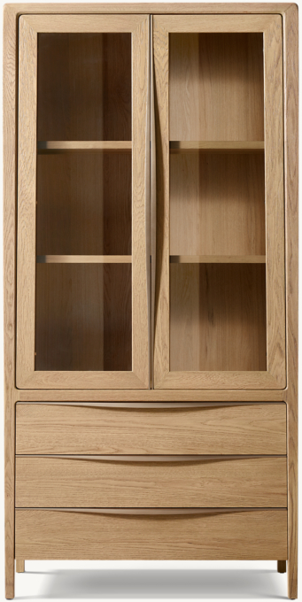 Gael Oak Sideboard & Hutch