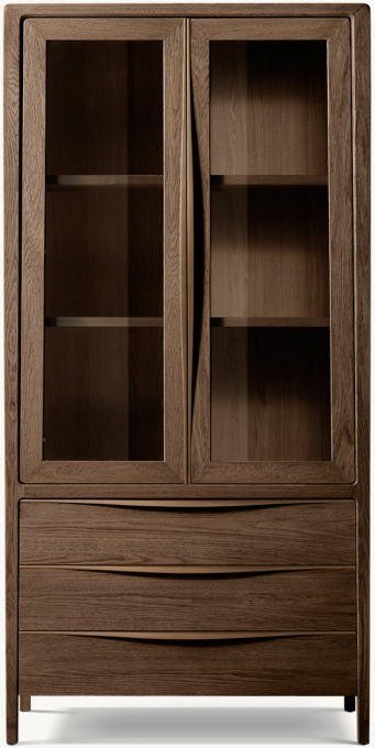 Gael Oak Sideboard & Hutch