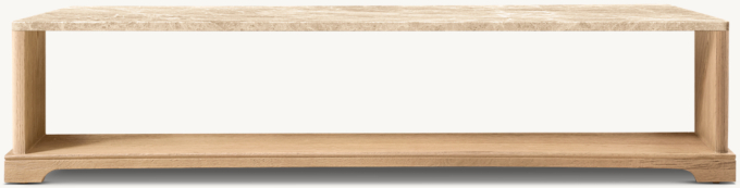 Genevieve Emperador Rectangular Coffee Table