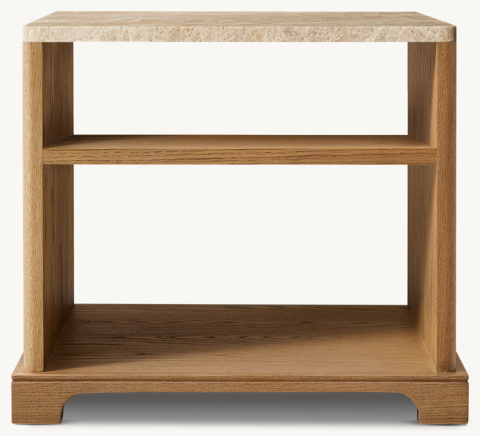 Genevieve Emperador Square Side Table