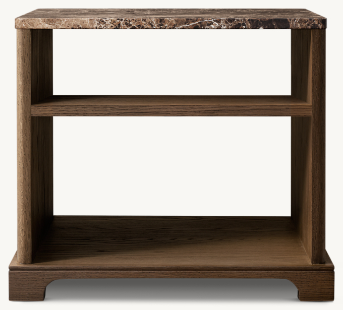 Genevieve Emperador Square Side Table