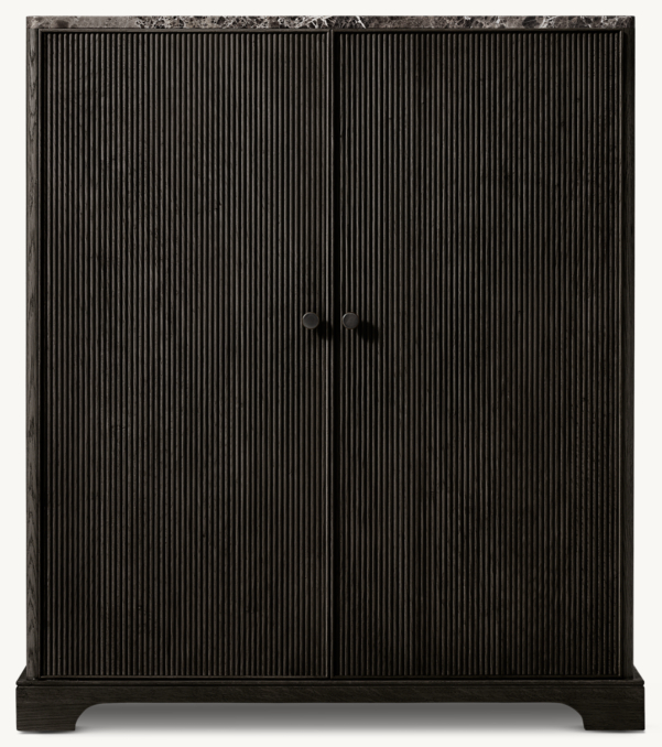 Shown in Black Oak/Black Emperador Marble.