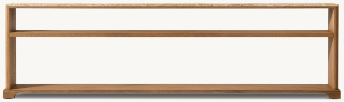 Genevieve Emperador Low Console Table