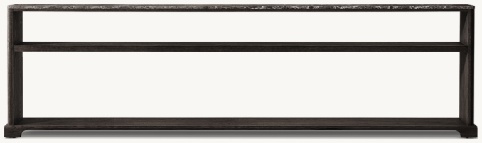 Shown in Black Oak/Black Emperador Marble.