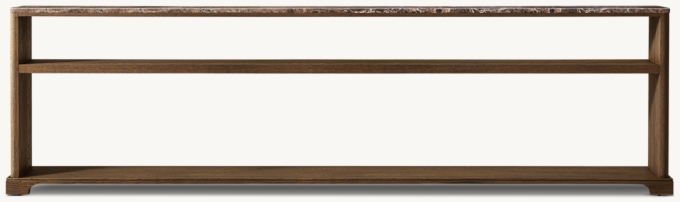Genevieve Emperador Low Console Table