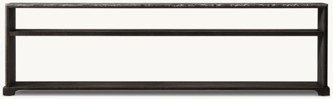 Genevieve Emperador Low Console Table