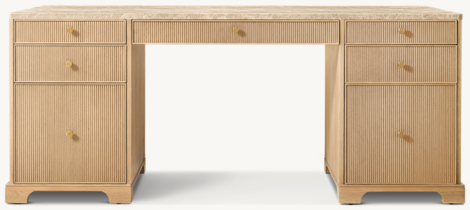 Shown in Light Oak/Crema Emperador Marble.