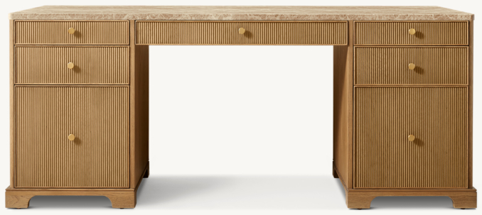 Shown in Natural Oak/Gold Emperador Marble.