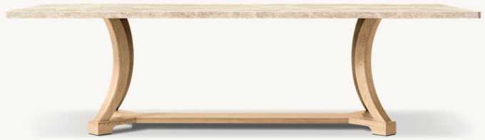 Genevieve Emperador Rectangular Dining Table