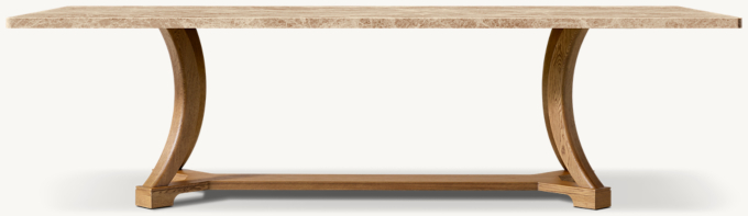 Genevieve Emperador Rectangular Dining Table
