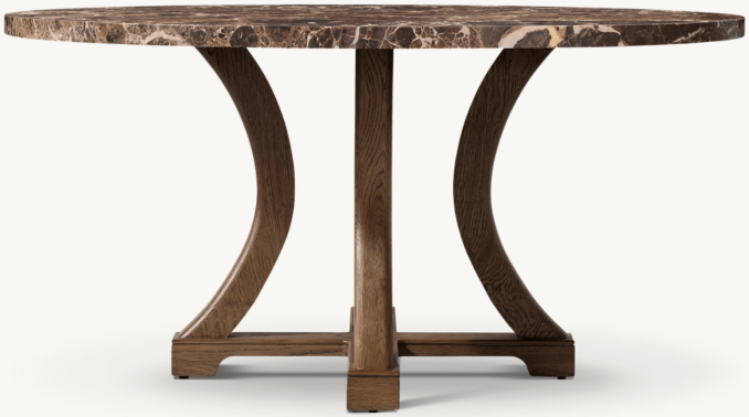 Genevieve Emperador Round Dining Table