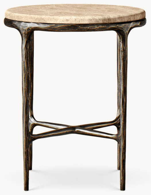 Thaddeus Marble Round Side Table