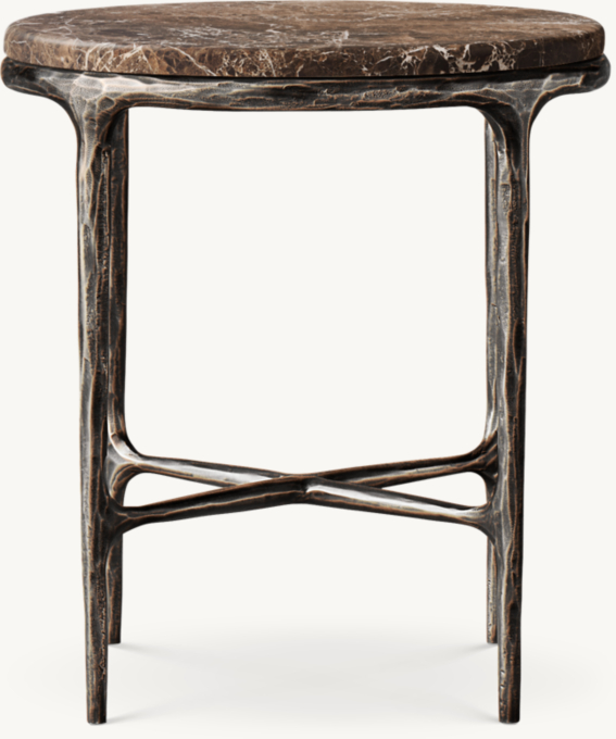 Thaddeus Marble Round Bedside Table