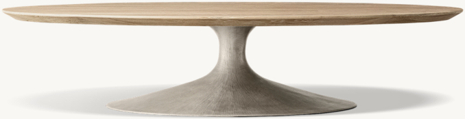 Front view of Aero Oval Coffee Table 